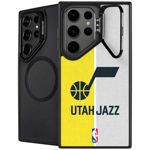 NBA Utah Jazz Split Canvas Galaxy S25 Ultra Kickstand Case